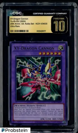 2024 Yu-Gi-Oh! 25th Anv Kaiba #KC01-EN035 XY-Dragon Cannon CGC 10 PRISTINE - Image 1