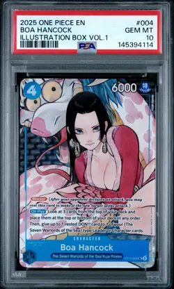 2025 ONE PIECE PROMOS ILLUSTRATION BOX VOL.1 #004 BOA HANCOCK PSA 10 - Image 1