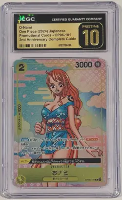 2024 One Piece O-Nami 2nd Anniversary OP06-101 Promo CGC 10 Pristine Japanese - Image 1