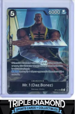 One Piece The Azure Sea's Seven OP14-090 Mr.1 (Daz.Bonez) Rare Alt Art AB457 - Image 1