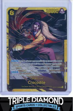 One Piece The Azure Sea's Seven OP14-120 Crocodile Secret Rare SEC AB456 - Image 1