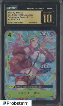 2025 One Piece Japanese Promo Jewelry Bonney Mini Tin Vol.2 CGC 10 PRISTINE - Image 1