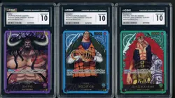 One Piece JPN Premium Leader BCG Crocodile Eustass Kid Kaido CGC 10 (3) - Image 1