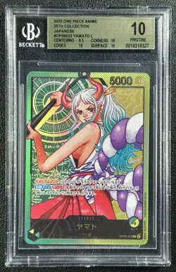 YAMATO BGS 10 PRISTINE 2025 ONE PIECE ANIME 25TH COLL JAPANESE #OP06-022 - Image 1