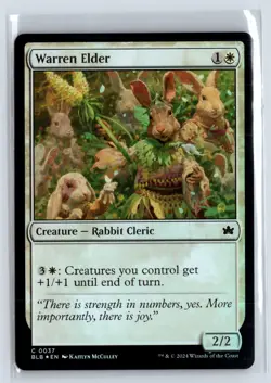 FOIL Warren Elder Bloomburrow Common - MTG Magic the Gathering Card - Image 1