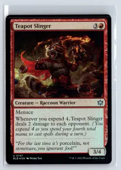 FOIL Teapot Slinger Bloomburrow Uncommon - MTG Magic the Gathering Card - Image 1