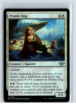 FOIL Prairie Dog Outlaws of Thunder Junction - MTG Magic the Gathering Card - Image 1