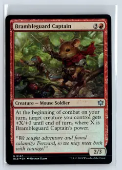 FOIL Brambleguard Captain Bloomburrow Uncommon - MTG Magic the Gathering Card - Image 1