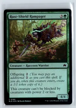 FOIL RustShield Rampager Bloomburrow - MTG Magic the Gathering Card - Image 1