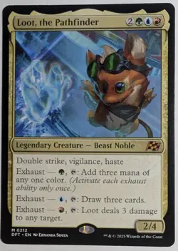 Loot , the Pathfinder x1 Aether Drift Magic the Gathering MTG LP/NM - Image 1