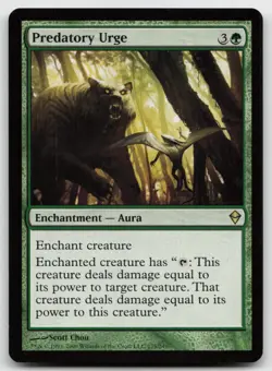 MTG Predatory Urge R Zendikar 175 LP - Image 1