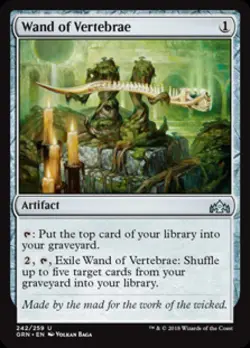 Wand of Vertebrae -Foil Light Play MTG Guilds of Ravnica - Image 1