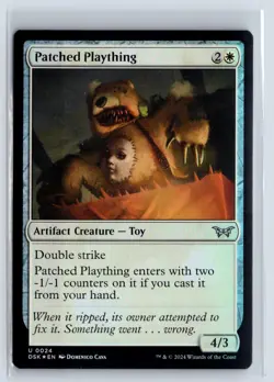 FOIL Patched Plaything Duskmourn - MTG Magic the Gathering Card - Image 1