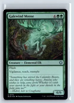 FOIL Galewind Moose Bloomburrow Uncommon - MTG Magic the Gathering Card - Image 1