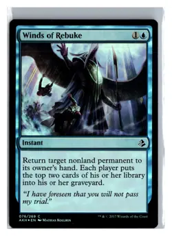 FOIL Winds of Rebuke Amonkhet Common - MTG Magic the Gathering Card - Image 1