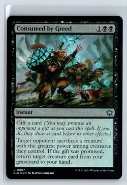 FOIL Consumed by Greed Bloomburrow Uncommon - MTG Magic the Gathering Card - Image 1