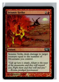 FOIL Seismic Strike Magic 2010 Common - MTG Magic the Gathering Card - Image 1