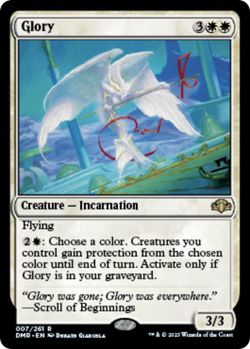 MTG magic 1x Glory FOIL (M/NM) Dominaria Remastered - Image 1