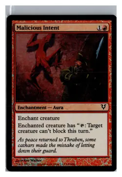 FOIL Malicious Intent Avacyn Restored - MTG Magic the Gathering Card - Image 1