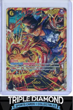 One Piece Carrying On His Will OP13-120 Sabo Secret Rare SEC AB474 - Image 1