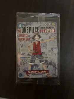 UH college basketball Bandai One Piece CCG Monkey D. Luffy US Voyage - Image 1