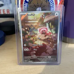 Pokemon Stufful 154/132 Me01: Mega Evolution Holo Illustration Rare 70HP Card - Image 1