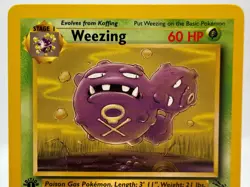 Weezing 45/62 Pokemon TCG 1st Edition Fossil NM Vintage 1999 Card - Image 2