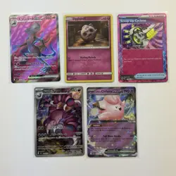 Pokemon Card Lot (5 Cards) - Vintage Full Hyper Ultra Rare IR SIR AR Holo SAR - Image 1