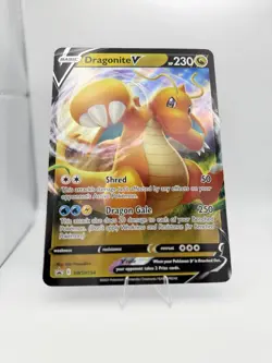 JUMBO Dragonite V Oversized Card SWSH154 Black Star Promo Pokemon PACK FRESH - Image 1
