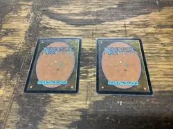 2X MTG Blank MISPRINT Error Filler Card White Front Black Border MTG Back NM - Image 2