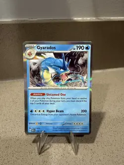 Pokemon TCG Gyarados Holo Rare Card 130/165 Scarlet & Violet - Image 1