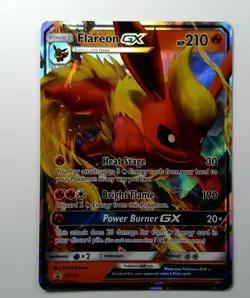 Flareon GX SM171 NM Full Art Promo Rare Pokemon Card - Image 1