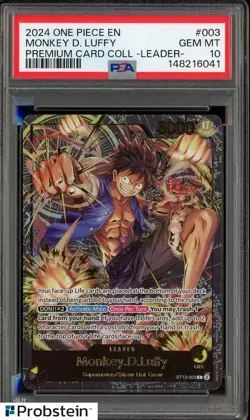 Monkey.D.Luffy Premium Card Leader Collection ST13-003 One Piece PSA 10 2024 - Image 1