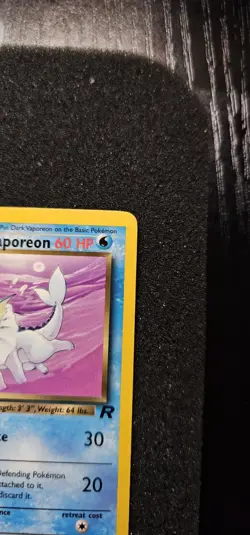Pokemon Dark Vaporeon Card #45/82 1st Edition NM Non Holo 2000 - Image 4