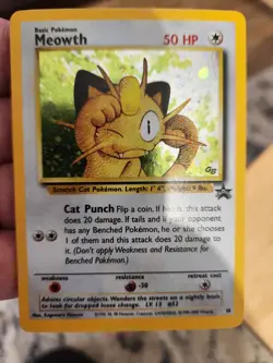 The Pokemon Company Meowth 10/53 Wotc Promo Holo Basic 50 HP English Card NM - Image 3
