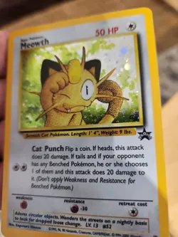 The Pokemon Company Meowth 10/53 Wotc Promo Holo Basic 50 HP English Card NM - Image 4