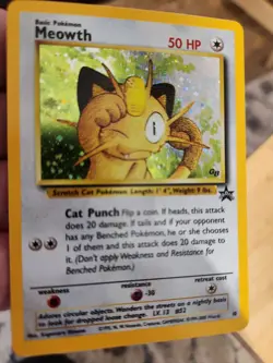 The Pokemon Company Meowth 10/53 Wotc Promo Holo Basic 50 HP English Card NM - Image 5