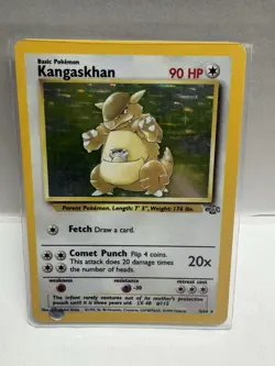 Pokemon Kangaskhan 5/64 Jungle Holo Rare 90 HP Unlimited Edition Card 1999 - Image 2