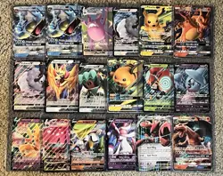 Oversized Pokemon Cards Sun & Moon, Sword & Shield GX,EX,V,Vmax, Lot Of 22 M/NM - Image 1