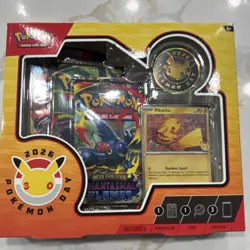Pokemon Day 2026 Special Edition Box Pikachu Promo Card Booster Packs - Image 1