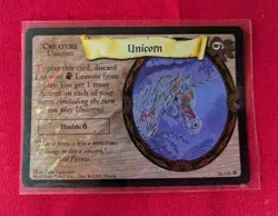 2001 Harry Potter TCG Base Set Trading Cards Unicorn 20/116 Holo Rare Played - Image 3