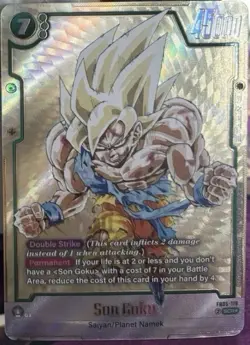 Son Goku FB05-119 Gold Manga Rare Dragon Ball Card Fusion World - Image 1