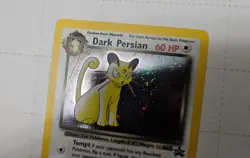 Dark Persian Wizards Promo 17 Nintendo Power Magazine Pokemon Card Factory Flaw - Image 5