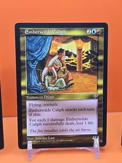 🟡🟡🟡 (4) 1996 MAGIC THE GATHERING EMBERWILDE CALIPH MIRAGE UNPLAYED 🟡🟡🟡 - Image 4