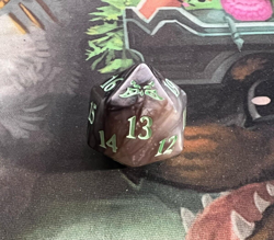 Glow in the Dark D20 Spindown Dice Oversized Nightmare Bundle Duskmourn - Image 1