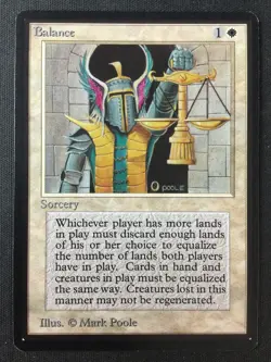 MTG Beta Edition Balance LP NO RESERVE AUCTION! MAGIC - Image 1