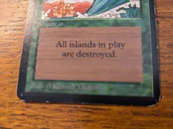 ALPHA Tsunami MTG - Rare 1993 (LEA) - Heavily Played (HP) - Authentic Alpha - Image 4