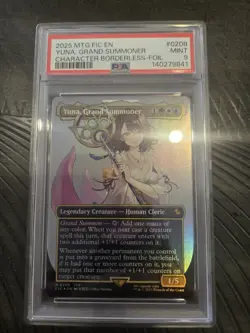 2025 MTG FINAL FANTASY COMMANDER #0208 YUNA, GRAND SUMMONER PSA 9 - Image 1