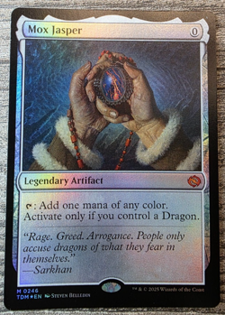 MTG - Mox Jasper - Bordered, FOIL, Legendary Artifact TDC - MYTHIC 0246 - Image 1