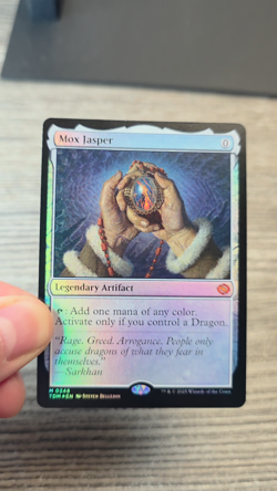 MTG - Mox Jasper - Bordered, FOIL, Legendary Artifact TDC - MYTHIC 0246 - Image 2